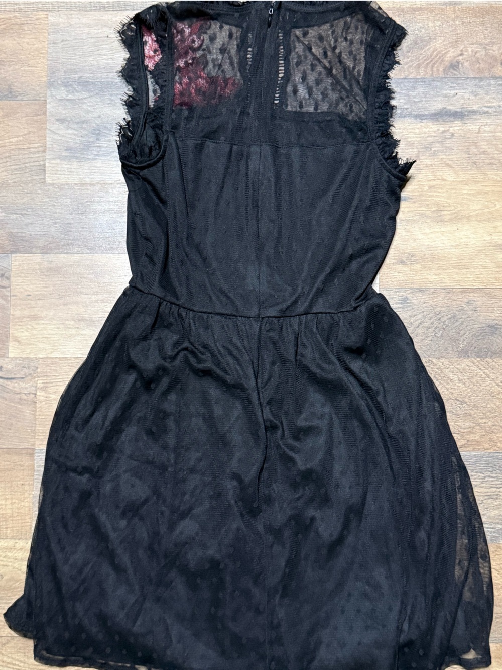 Lots of Love by Speechless Lace Rose Mesh Mini Dress Black🥀•Size M• - Picture 11 of 11